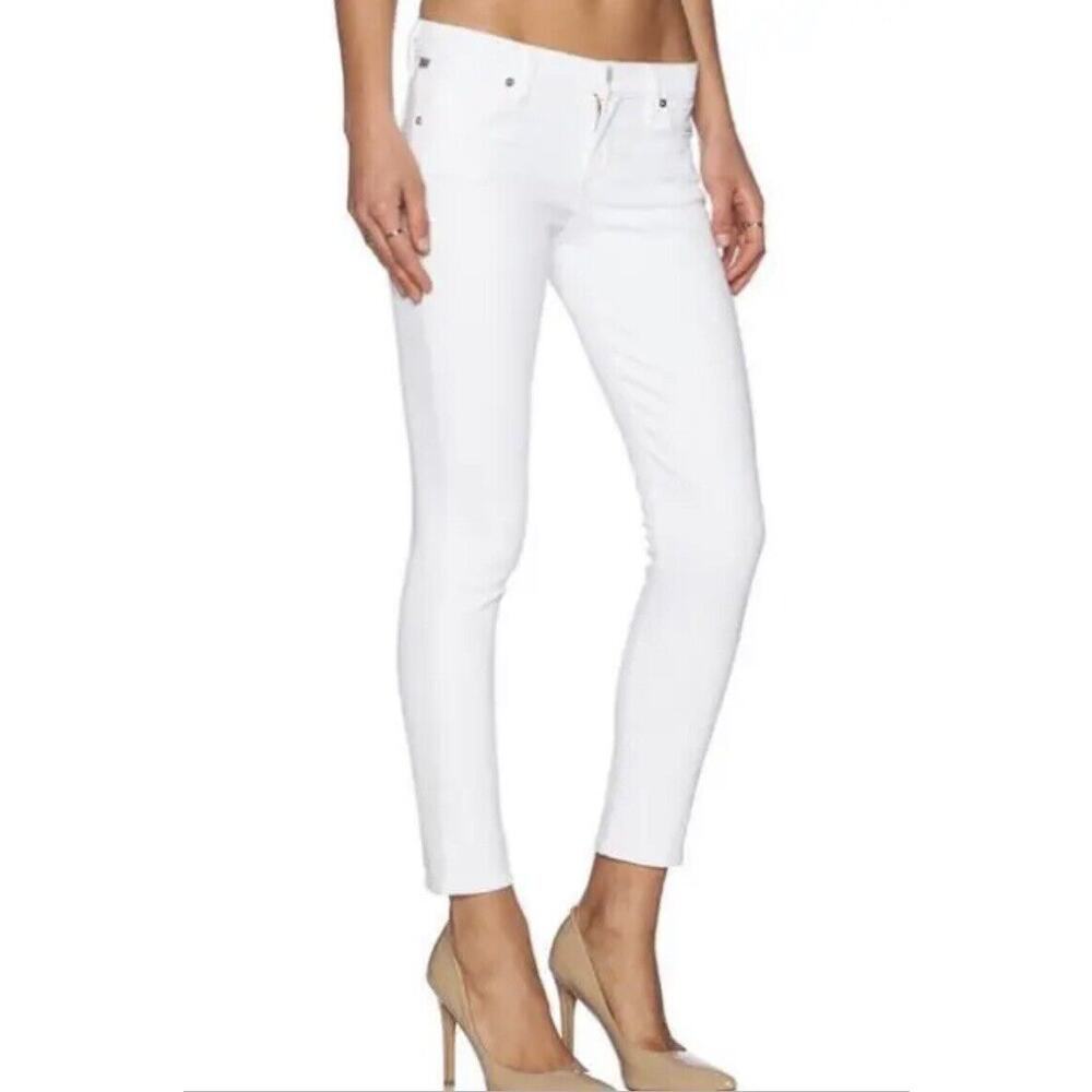 Citizens of Humanity‎ Women's White 25 Avedon Skinny Low Rise Jeans - Picture 9 of 9